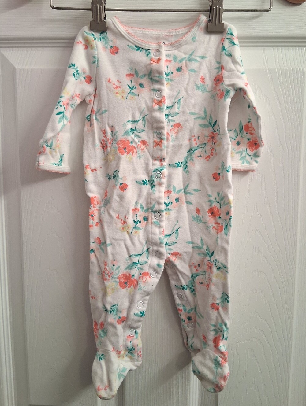 Carters 6 Months Floral Footies
